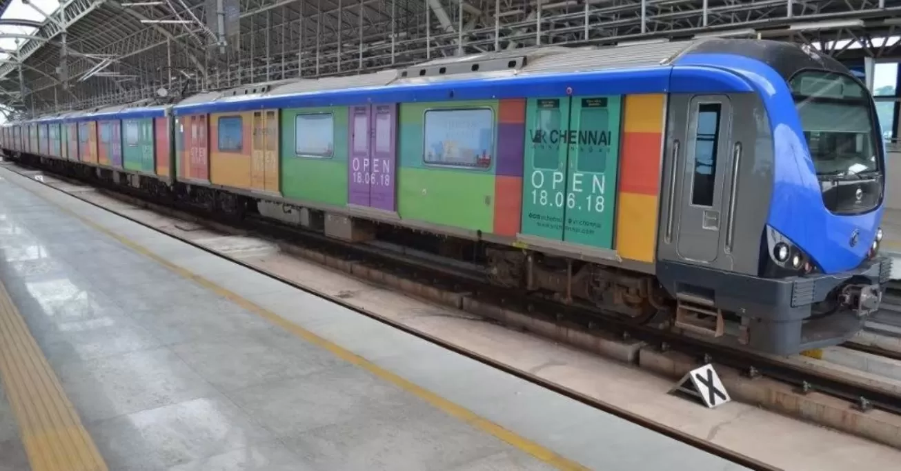 Non-Traditional Media Metro Train Advertising in Chennai Blue Line
